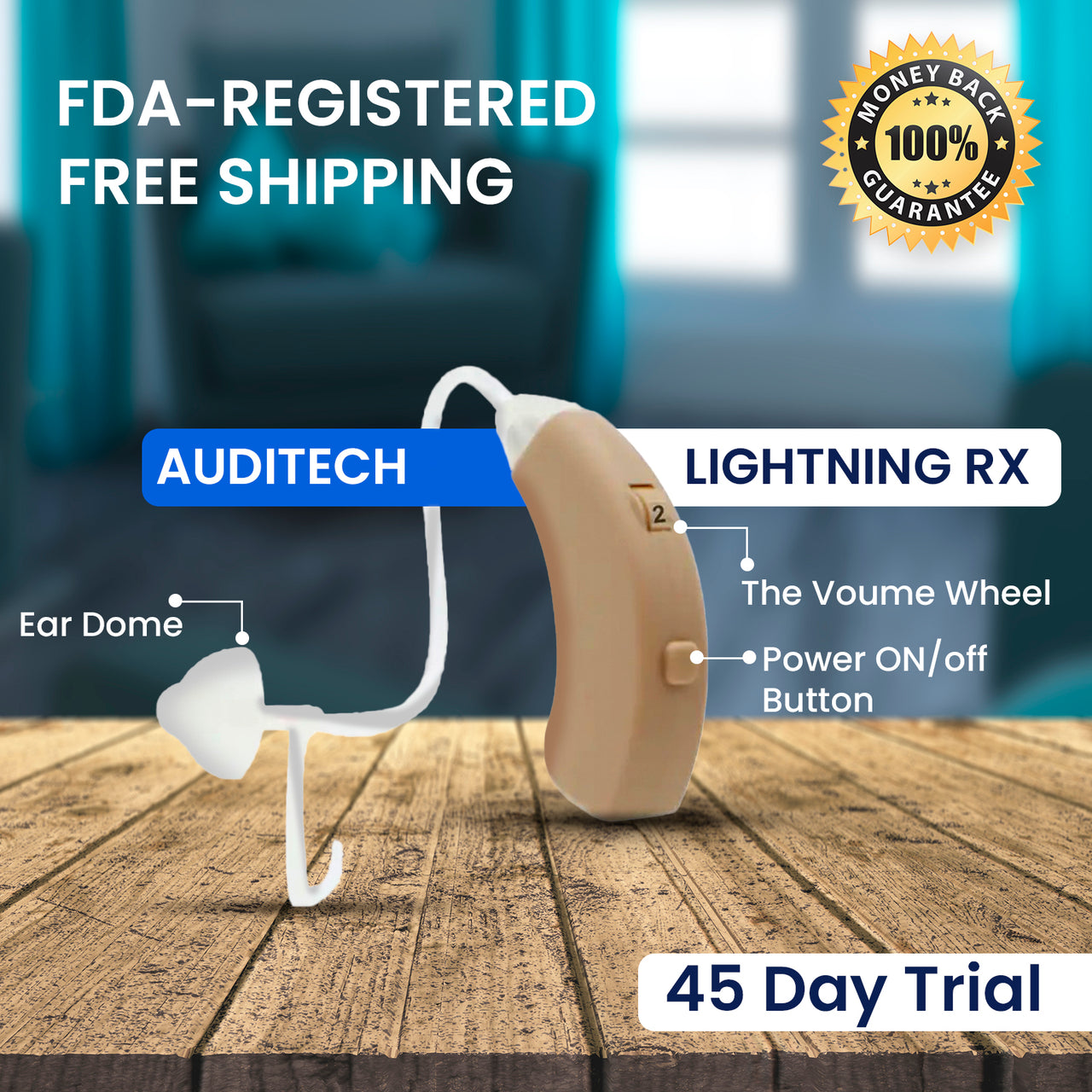 BTE Lightning RX Digital OTC Hearing Aids