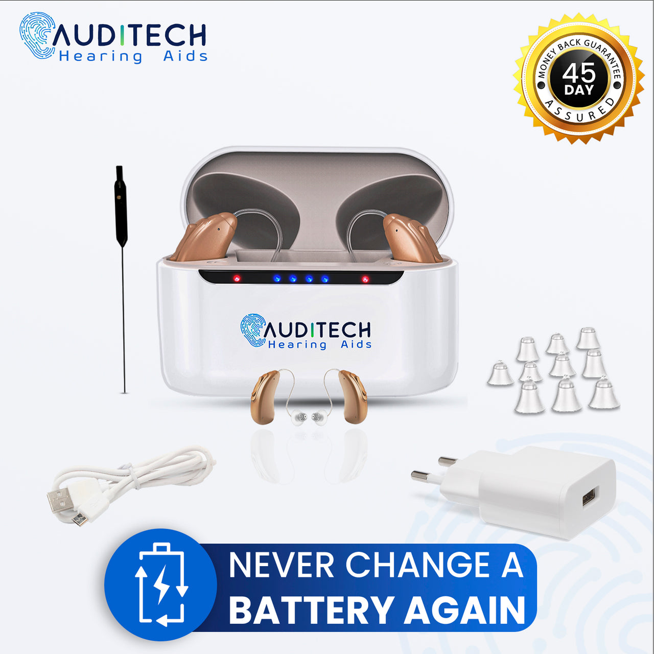 BTE Bluetooth RX OTC Hearing Aids